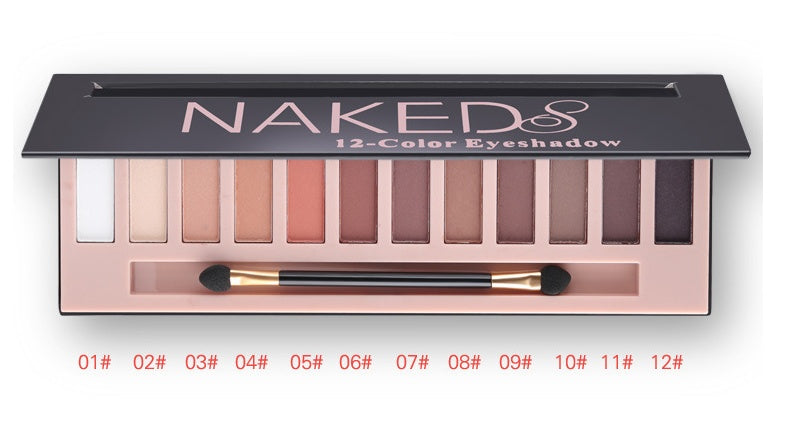 Eyeshadow Palette - 12 Vibrant Shades - Skin Deep Secrets 